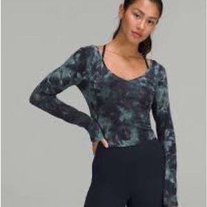 Lululemon align diamond dye Long Sleeve Top sz 6